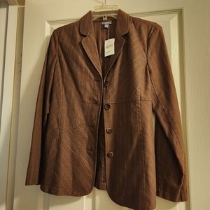 Brown pinstripe jacket